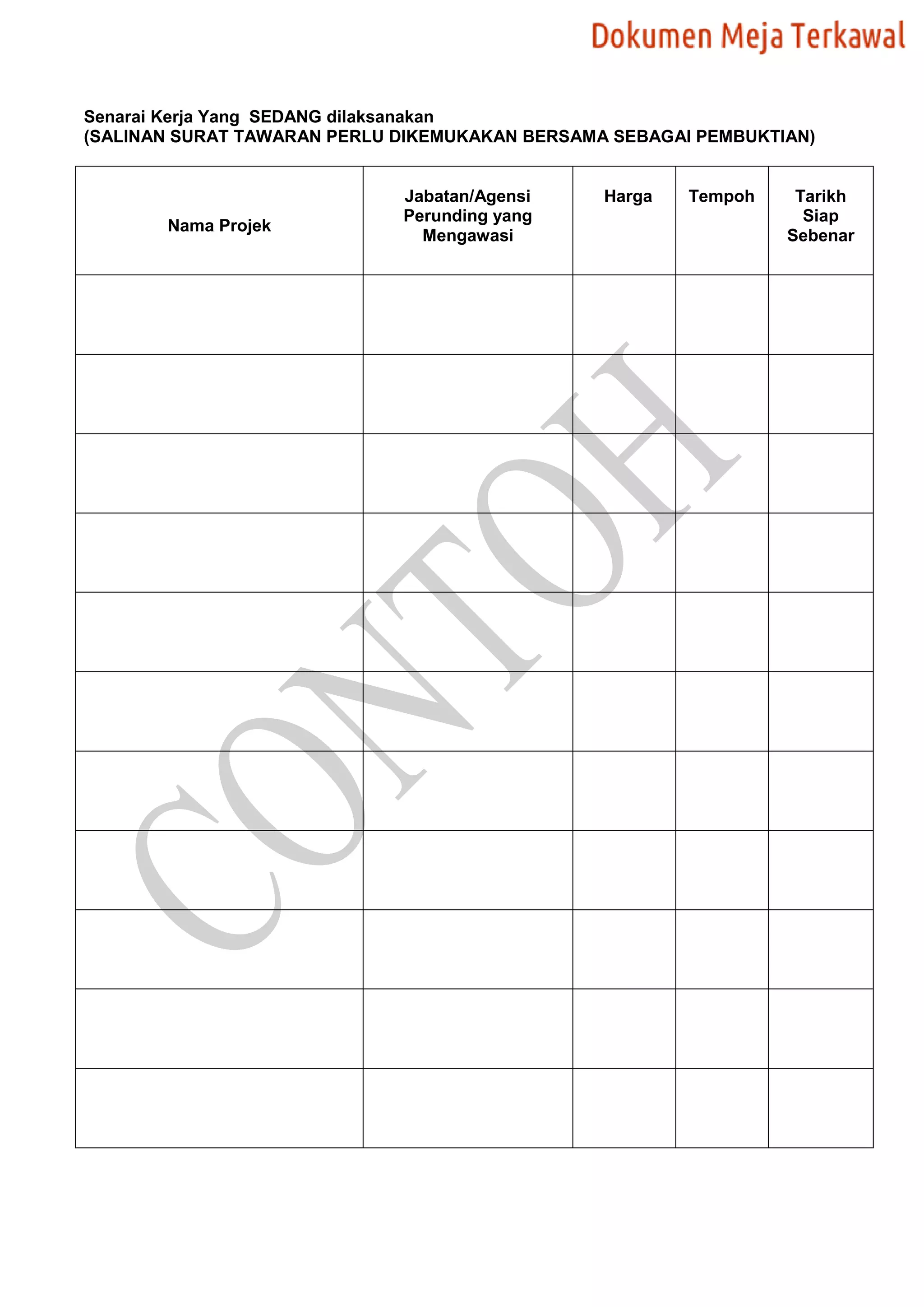 Dokumen 132017 contoh bq | PDF
