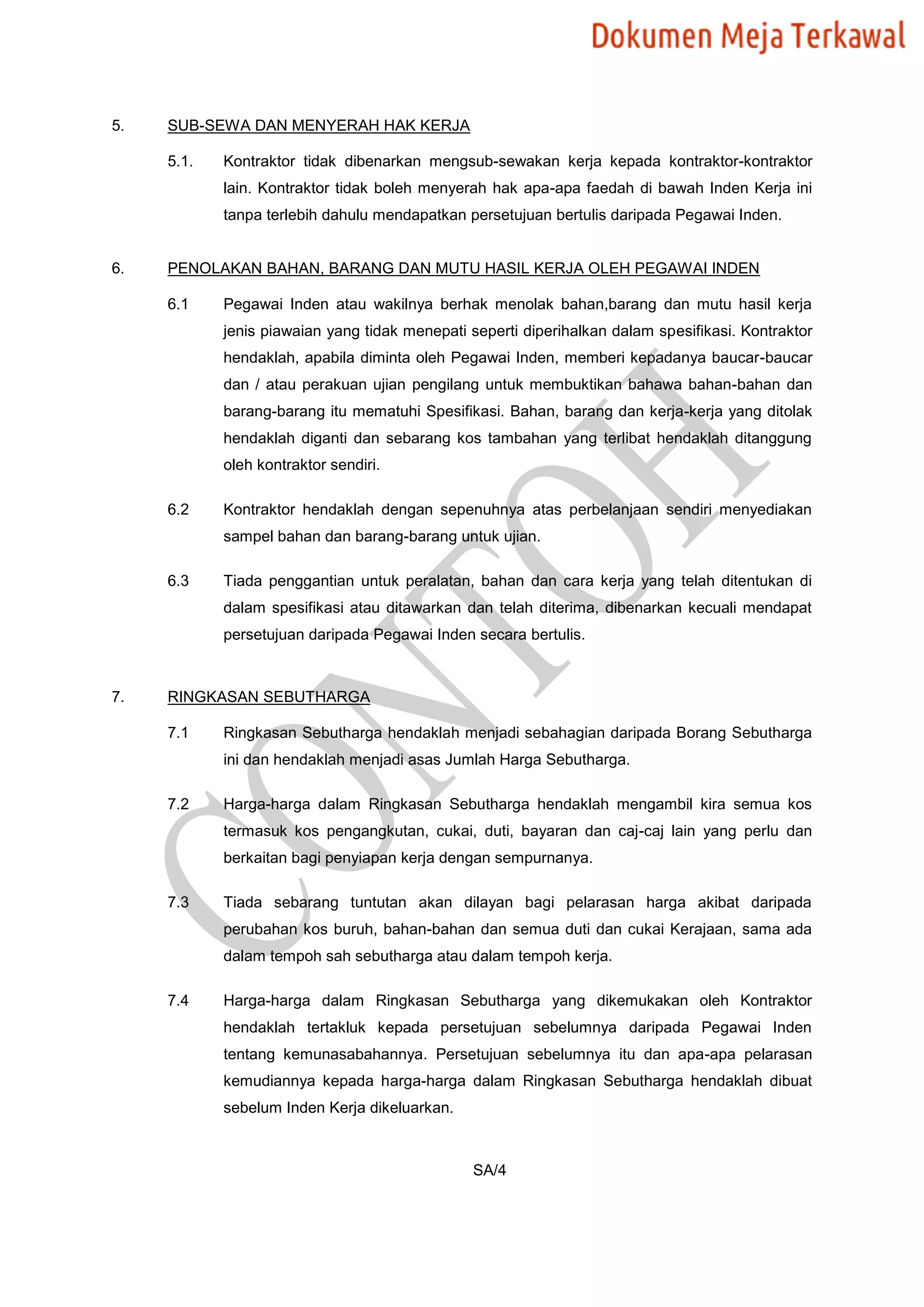 Dokumen 132017 contoh bq | PDF