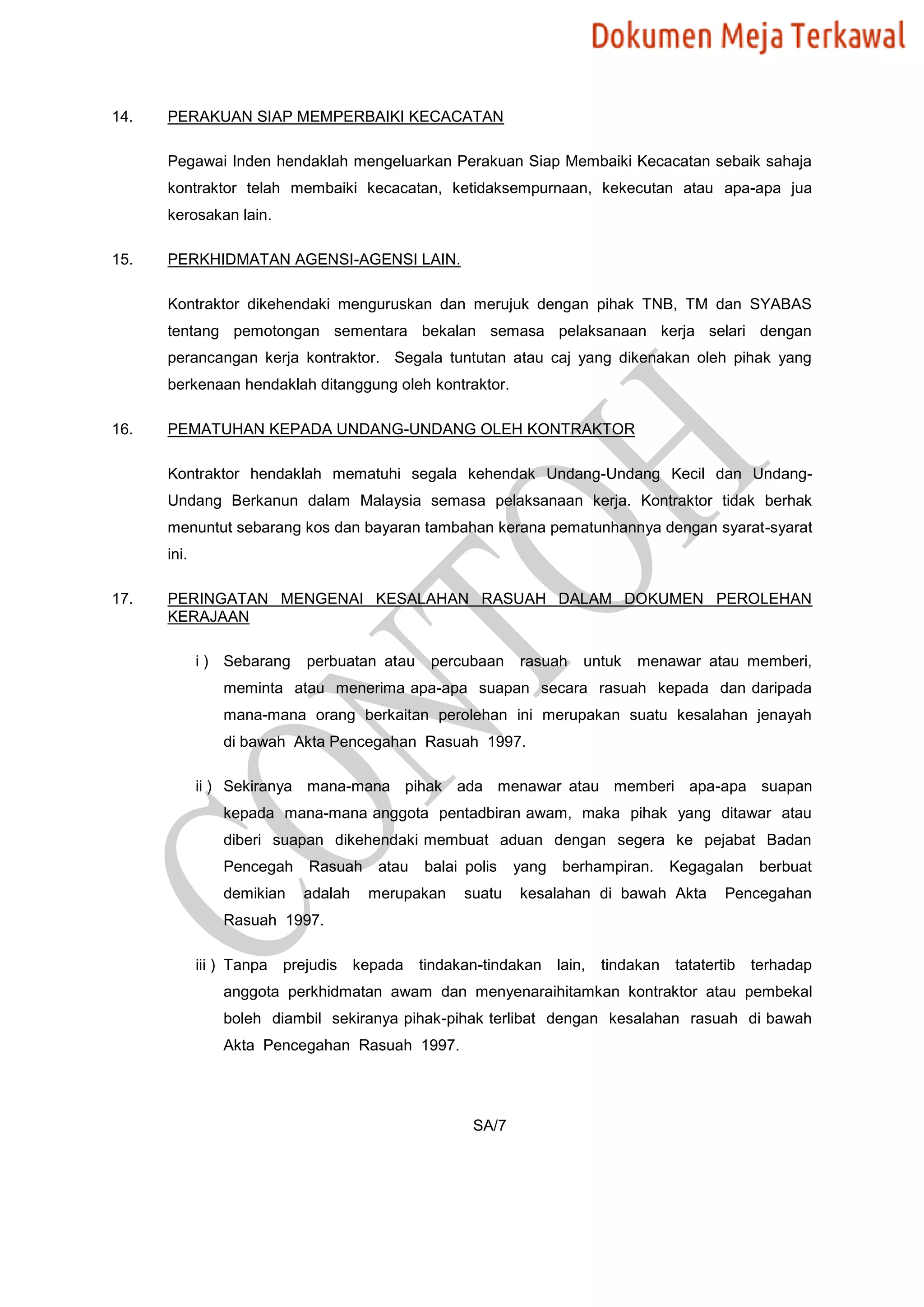 Dokumen 132017 contoh bq | PDF