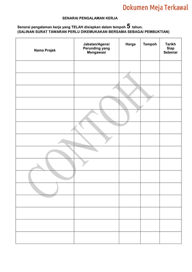 Dokumen 132017 contoh bq | PDF