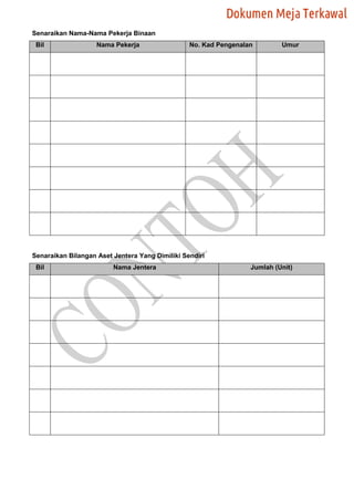 Dokumen 132017 contoh bq | PDF