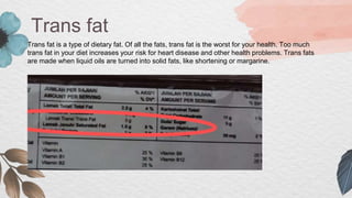 Trans Fat Health Risks label.pptx