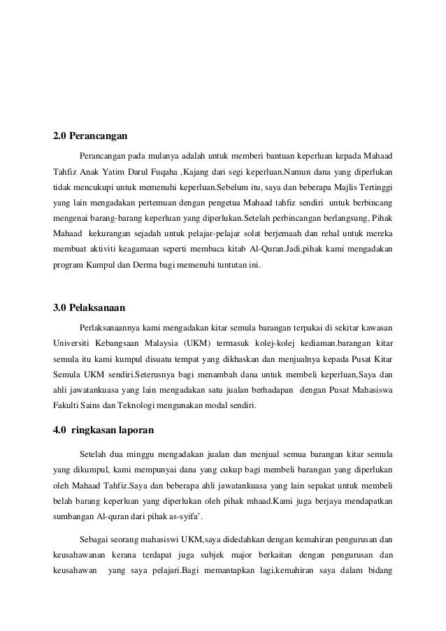 Dokumen Laporan Bertulis