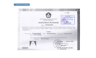 7. SERTIFIKAT PENDIDIK
 