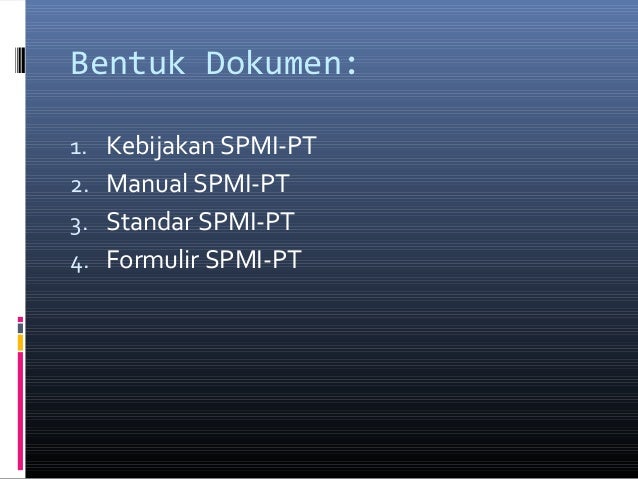 Dokumen spmi pt