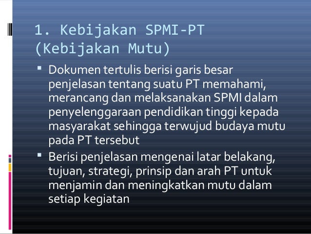 Dokumen spmi pt
