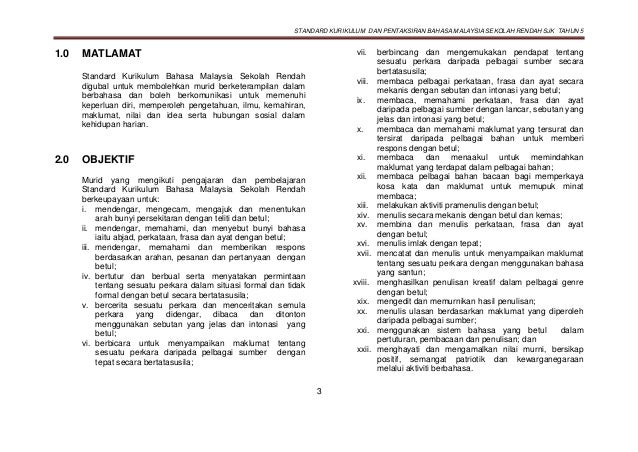Dokumen standard kurikulum dan pentaksiran bahasa malaysia 