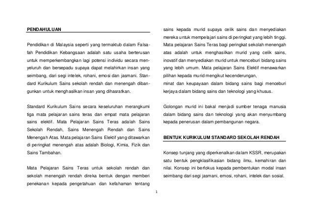 Dokumen Standard Kurikulum Dan Pentaksiran Dskp Sains Tahun 6