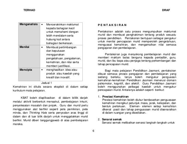 Dokumen Standard Kurikulum Dan Pentaksiran Pendidikan Jasmani Tahun 5