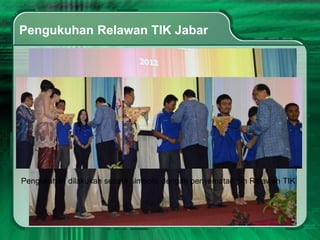 Pengukuhan Relawan TIK Jabar




Pengukuhan dilakukan secara simbolis dengan penyematan pin Relawan TIK
 