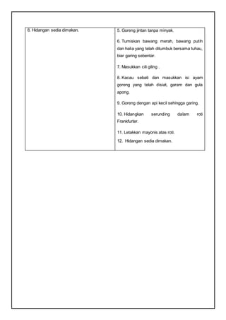 Dokumentasi Inovasi Masakan RBT | DOCX