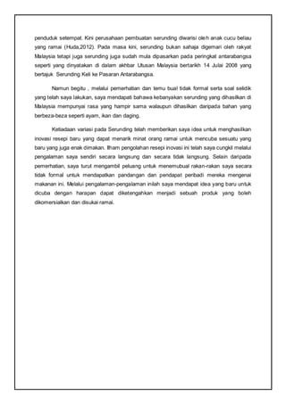 Dokumentasi Inovasi Masakan RBT | DOCX