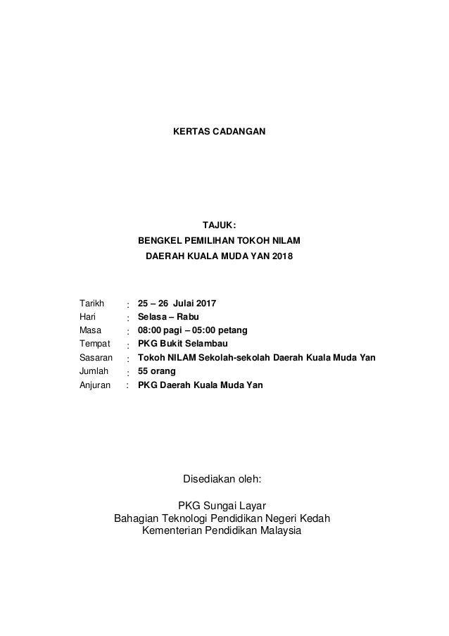 Dokumentasi Bengkel Pemilihan Tokoh Nilam Daerah Kuala Muda Yan 2018