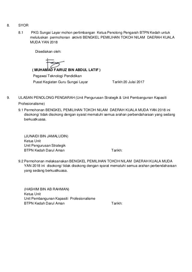 Dokumentasi Bengkel Pemilihan Tokoh Nilam Daerah Kuala Muda Yan 2018
