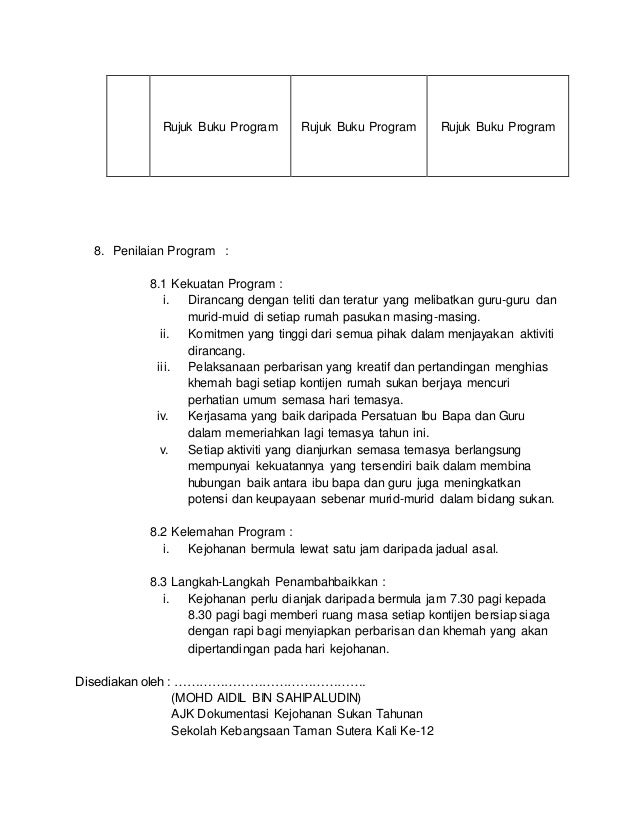 Dokumentasi Sukan Tahunan 2015