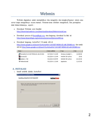 Dokumentasi Webmin | DOCX