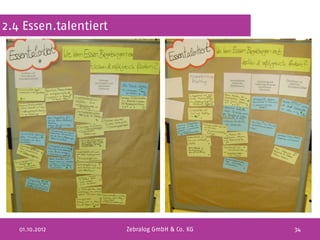 2.4 Essen.talentiert




   01.10.2012          Zebralog GmbH & Co. KG   34
 