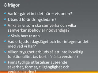 Standarder/formatPublikt-/Hybrid- MolnKonsolidering av datorcenter
