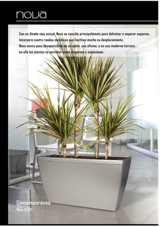 Vasos para Interiores com reserva de água