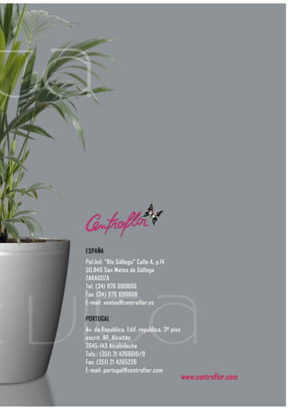 Vasos para Interiores com reserva de água