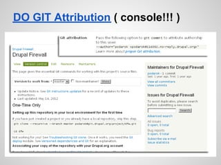 DO GIT Attribution ( console!!! )
 
