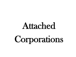 Attached
Corporations
 
