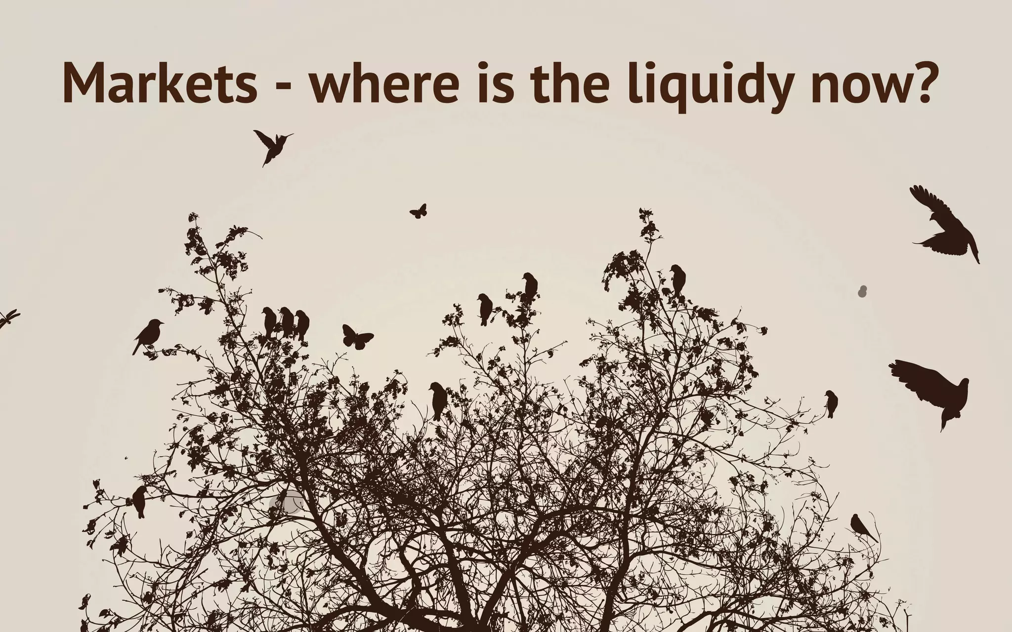 Markets - where is the liquidy now?
 