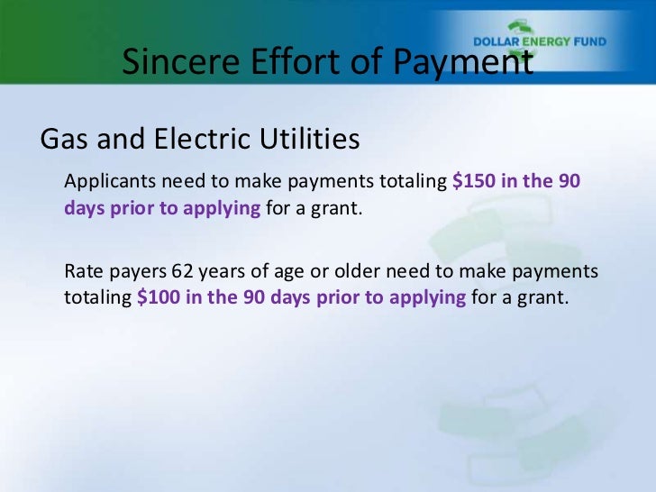 Dollar Energy Program