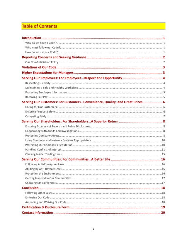 Dollar general handbook