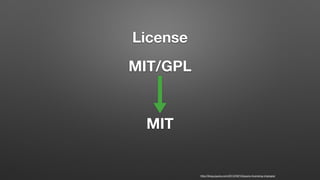 License
http://blog.jquery.com/2012/09/10/jquery-licensing-changes/
MIT/GPL
MIT
 