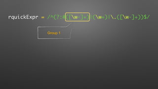 rquickExpr = /^(?:#([w-]+)|(w+)|.([w-]+))$/
Group 1
 