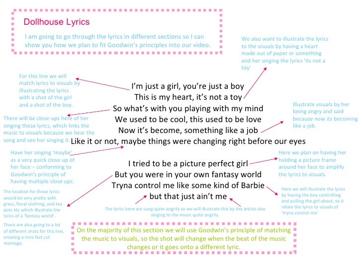 Dollhouse Lyrics & Goodwin's Theory