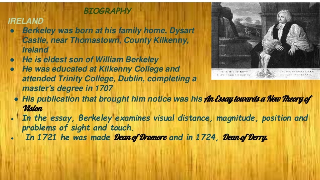 Berkeley contribution to philosophy