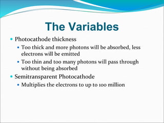 PHOTOMULTIPLIER Dolly rajput ppt(1) | PPTX