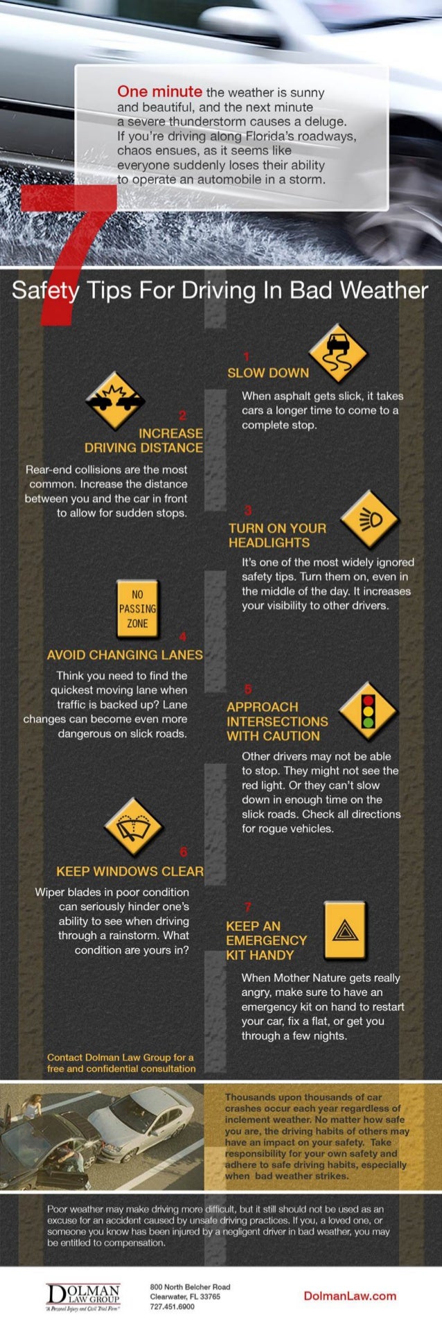 7 Safety Tips for Driving in Bad Weather