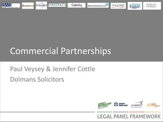 Commercial Partnerships
Paul Veysey & Jennifer Cottle
Dolmans Solicitors
 