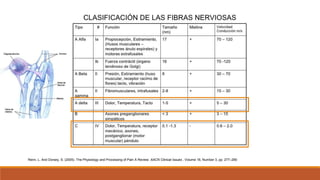 Renn, L. And Dorsey, S. (2005). The Physiology and Processing of Pain A Review. AACN Clinical Issues , Volume 16, Number 3, pp. 277–290
 