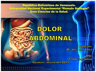 República Bolivariana de Venezuela.
Universidad Nacional Experimental “Rómulo Gallegos”
Área Ciencias de la Salud.
 