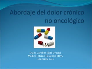 Diana Carolina Peña Urueña
Medico Interno Rotatorio MFyC
        Lanzarote 2012
 