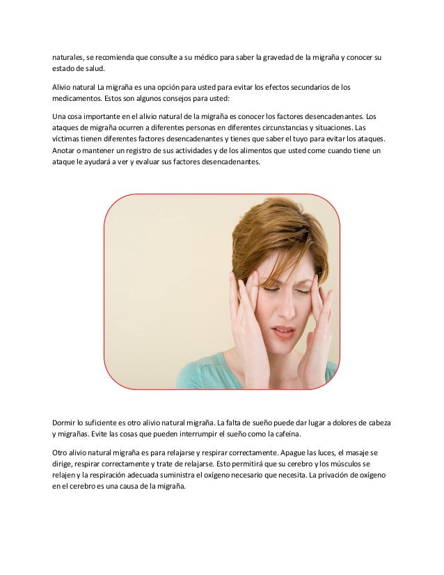 Dolor de cabeza y nauseas Dolor de cabeza y nauseas