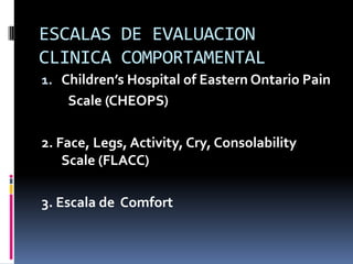 Dolor en pediatria | PPTX
