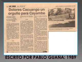 ESCRITO POR PABLO GUAÑA: 1989
