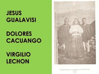 JESUS GUALAVISIDOLORES CACUANGOVIRGILIO LECHON