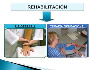 REHABILITACIÓN



FISIOTERAPIA   TERAPIA OCUPACIONAL
 