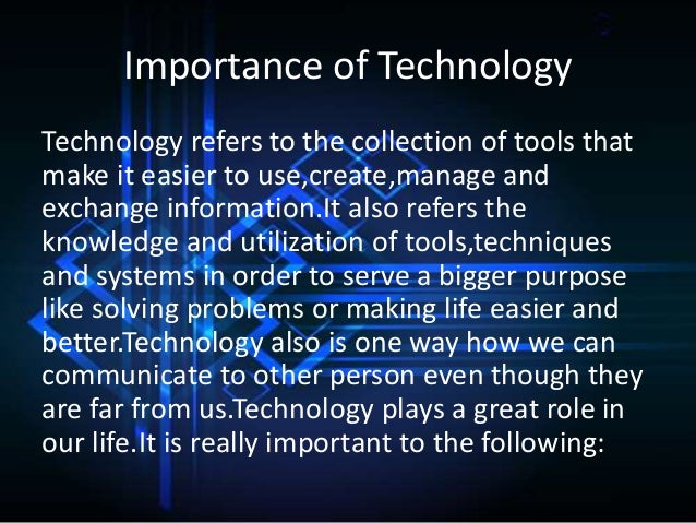 The Importance Of Technology In The Library