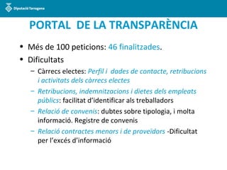 Assistència jurídica als municipis de la demarcació de Tarragona (Dolors Róo) - Jornada Transparència 17-05-2016 