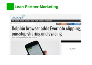 Lean Partner Marketing
 
