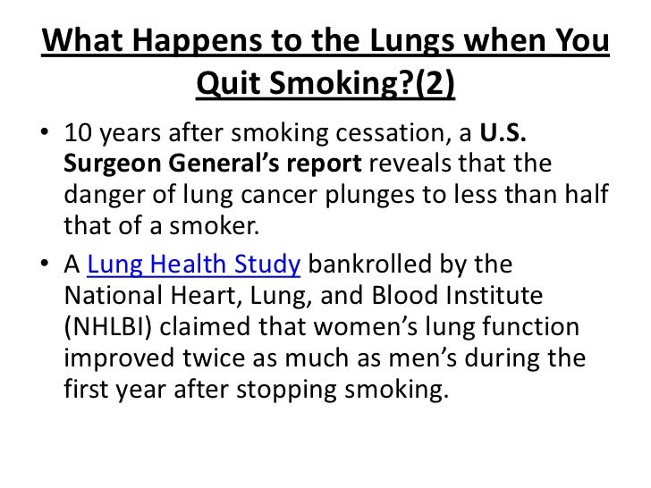 Do lungs heal after quitting smoking