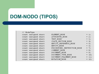 DOM-NODO (TIPOS) 
