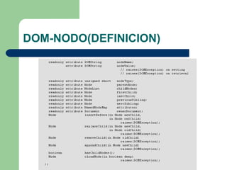 DOM-NODO(DEFINICION) 